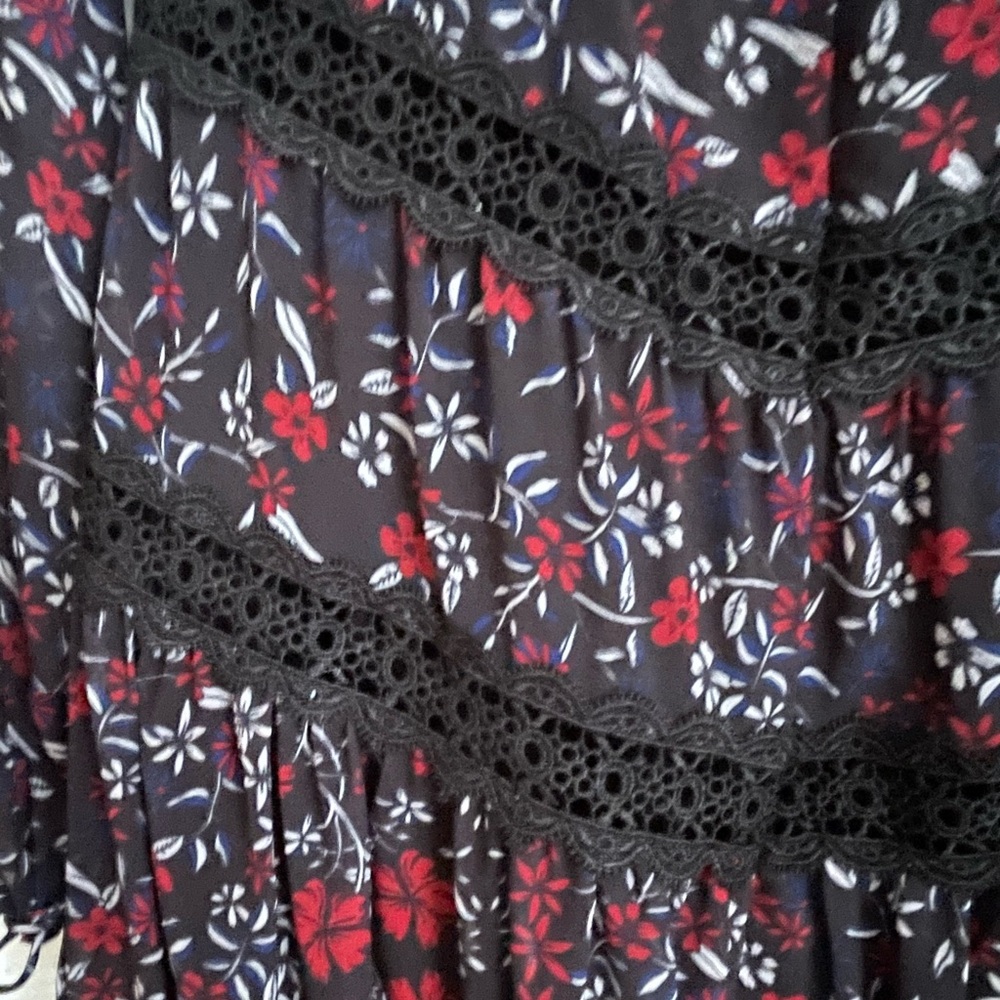 N/Nicholas black floral dress size 6 NWOT - Picture 7 of 11
